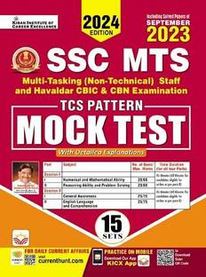 SSC MTS TCS Pattern Mock Test Based on 90 Questions Pattern Including Solved Papers Sep 2023 (English Medium) (4810)
