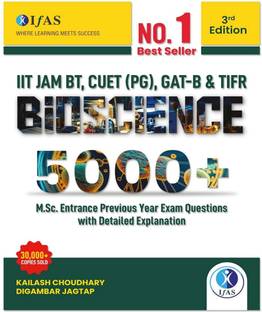 IIT JAM Biotechnology Bioscience Question Book  - 2026 Bioscience Practice Question Bank | 5000+ Practice Questions with Concepts & Explanations | Best Seller Biotechnology Question Bank for IIT JAM, GAT B, CUET PG & MSc Biotechnology Entrance Exams | Two Brothers Publications