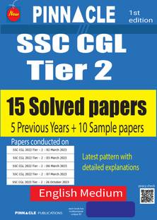 SSC CGL Tier 2 : 15 Solved Papers (5 Previous Years + 10 Sample Papers) English medium