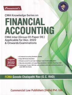 Financial Accounting CMA Inter (Group 01-Paper 05) for Dec. 2022 & Onwards Examination
