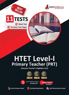 HTET Level-I Exam 2023 (English Edition) - Haryana Primary Teacher (PRT) - 8 Mock Tests and 3 Previous Year Papers (1600 Solved Questions) with Free Access to Online Tests  - .
