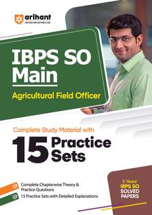 Arihant IBPS SO Main Agricultural Field Officer Complete Study Material with 15 Practice Sets
