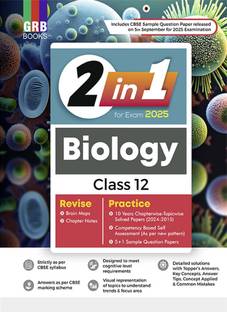 GRB 2 in 1 Biology Class 12 For CBSE Board Exam 2025