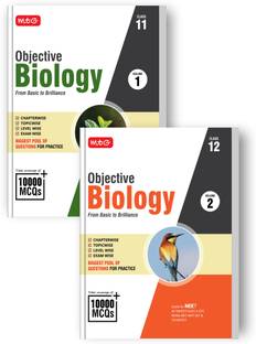 MTG Objective Biology Series Vol-1 & 2 (Class 11 & 12) For NEET & State-Level Medical Entrances | Biggest Pool of 10000+ MCQs Chapter-wise Topic-wise Level-wise Exam-wise For Practice (2025-26)