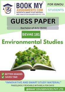 IGNOU Bachelor of Arts (BAM) BEVAE 181 Environmental Studies Guess Paper Book – Comprehensive Exam Preparation with Solved Papers, Question Bank & Key Topics.