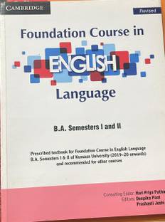 FOUNDATION COURSE IN ENGLISH LANGUAGE BA SEMESTERS I & II