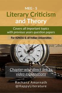 Literary Criticism and Theory  - Covers all important topics and previous years' Question papers