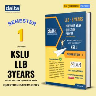 KSLU - SEMESTER - 1 KARNATAKA STATE LAW UNIVERSITY QUESTION BANK