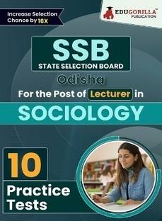 SSB Odisha Lecturer Sociology  - 2024 (English Edition) | State Selection Board | 10 Practice Tests (1000 Solved MCQs) with Free Access To Online Tests
