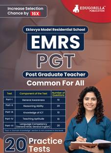 EMRS PGT : Common For All Exam Book  - 2024 (English Edition) - Eklavya Model Residential School Post Graduate Teacher - 20 Practice Tests (1400 Solved MCQs) with Free Access To Online Tests