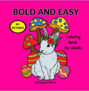 Bold and Easy Large Print Coloring Book for Adults