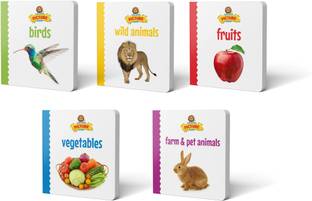Early Learning My First Picture Book Birds,Wild Animals, Fruits,Vegetables,Farm & Pet Animals - 5 set Pack