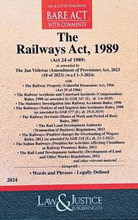 RAILWAYS ACT, 1989 WITH RULES, BARE ACT LATEST EDITION 2024