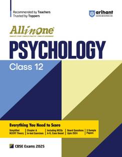 (Old Edition) Arihant (Old Edition) All In One Psychology Class 12 Based On Latest NCERT For CBSE Exams 2025 | Mind map in each chapter | Clear & Concise Theory | Intext & Chapter Exercises | Sample Question Papers
