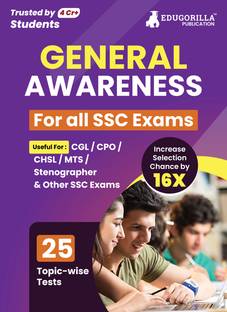 General Awareness For SSC Book  - 2024 (English Edition) - 25 Solved Topic-wise Tests For SSC CGL, CPO, CHSL, MTS, Stenographer and Other SSC Exams with Free Access to Online Tests