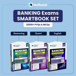 Banking SmartBook Combo Books: Reasoning, Quantitative Aptitude & DI and English Language | Set of 3 Books  - 2025 Edition | Ideal for SBI, IBPS, RRBs, RBI, LIC, NABARD, and other major Banking & Insurance exams