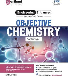Arihant JEE Main Objective Chemistry for Volume 1 | Complete Study Package & Advanced, BITSAT, CET, VIT, NEET & Other Engineering Entrances 2025-2026 | 2500+ Questions, PYQs & 2-Level Exercises