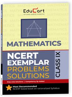 Educart NCERT Exemplar Class 9 Mathematics 2025 Problems Solutions (For 2025-26 Board Exam)