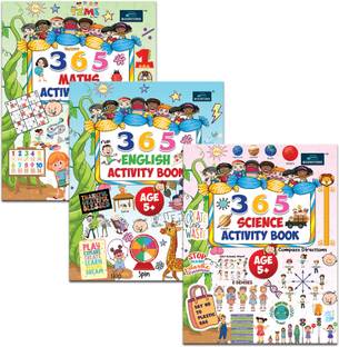 365 Activity Book ( Set of 3 books ) - Engage Children in Science, Maths, and English Learning. Develop Problem Solving Skills and Have Fun!