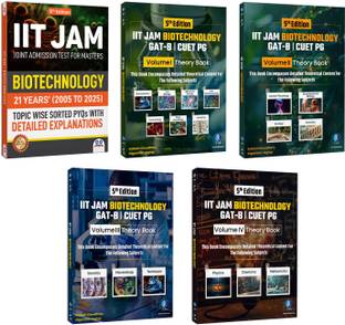 IIT JAM Biotechnology  - 2026 [Set Of 5] | Theory Volume 1 to 4 + PYQs | Biochemistry, Cell & Molecular Biology, Techniques, Biosciences | For GAT-B, CUET PG, TIFR, MSc Entrances | Two Brothers Publications