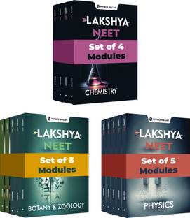 PW Lakshya for NEET Class 12th Physics, Chemistry, Botany and Zoology Modules with Solutions & 30 OMR Sheets (2024 Edition) Combo Set of 15 Books