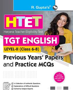HTET (TGT-English) Previous Years’ Papers & Practice MCQs Level–2