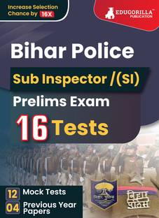 Bihar Police Sub Inspector Prelims Exam Book  - 2024 | 10 Full Length Mock Tests and 3 Previous Year Papers (1300 Solved Questions) with Free Access to Online Tests