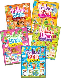 Brilliant Brain Activity Books - 5 Titles)  - Activity Book for Kids Age 3- 4 years with Fun Activities, Puzzles, and Educational Lessons | Early Learning - Activities for Children | Dreamland