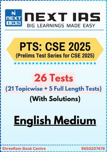 NEXT IAS Prelims Test Series 2025 | Test 1 to 26 with Solutions | Includes 5 FULL LENGTH TESTS | English Medium | Latest | For UPSC Civil Services Exam 2025 | Photocopy B&W