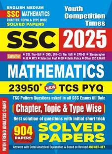 SSC Mathematics English Medium 23950 TCS PYQ Solved Papers 2025