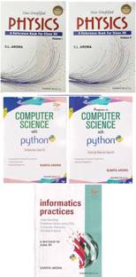 Combo of 3 books ( New Simplified Physics (Volume 1 & 2) + Computer Science With Python Textbook And Practical Book For Class-12, By Sumita Arora + A Text Book Informatics Practices For Class 12 )