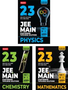 MTG 23 Years JEE MAIN Chapterwise Topicwise (2024-2002) Previous Years Solved Question Papers (PYQs) Physics, Chemistry & Mathematics (Set of 3 Books) - JEE Main PYQ Books For 2025 Exam (162 JEE Main ONLINE & OFFLINE Papers)
