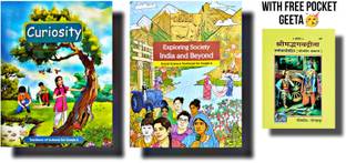 NCERT Class 6 Curiosity Science & Exploring Society India and Beyond Social Science Textbook combo set of 2 books with free Geeta