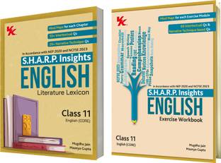 S.H.A.R.P. Insights for CBSE Class 11 English (Core) Lexicon with Exercise Workbook (Set of 2 ) by Mugdha Jain (BITS Pilani, IIM-A) & Maanya Gupta (IIM-A) - Edition (2025-26)