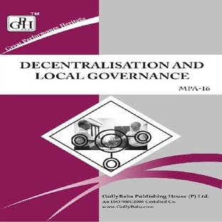 MPA-016 Decentralization And Local Governance