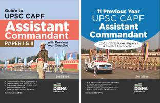Upsc Capf Assistant Commandant Paper I & II Guide with 11 Previous Year Solved Papers & 5 Practice Sets