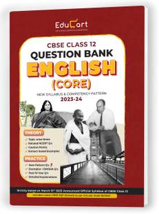 (OLD) Educart CBSE ENGLISH CORE Chapterwise Question Bank Class 12 (with Solved Papers) for 2023-2024  - Class 12 Question Bank 2024