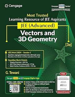 JEE Advanced Vectors and 3D Geometry with Free Online Assessments and Digital Content 2024