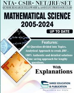 CSIR NET/JRF MATHEMATICAL SCIENCE TOPIC WISE PREVIOUS YEAR PAPERS WITH DETAILED SOLUTIONS | 2004-2024