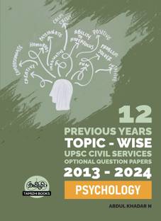 UPSC 12 PREVIOUS YEARS MAINS OPTIONAL PAPER (2013-2024)- Psychology
