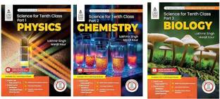 Science For Class-10 Part- 1 (Physics), Part 2 (Chemistry), Part- 3 (Biology)+ By Lakhmir Singh, Manjit Kaur (2025-2026 Examination) (Lakhmir Singh, Manjit Kaur)