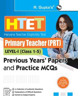 HTET Primary Teacher (PRT) Previous Years' Papers & Practice MCQs (Level-1) (Class I-V)