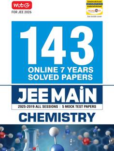 MTG JEE Main 7 Years (2025-2019) Chemistry All 143 Shifts Online Previous Years Solved Papers (PYQ Book) | 5 Mock Test Paper For 2026 Exams