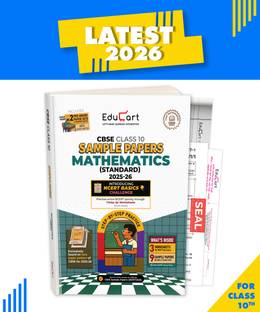 Educart CBSE Sample Paper Class 10 2025-26 Mathematics Standard (Introducing exclusive step-by-step new practice concept on 2026 pattern)  - Sample Paper Class 10 2026