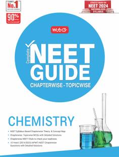 MTG Complete NEET Guide Chemistry Book For 2024-2025 Exam - Concept Map, Theory As Per NCERT Rationalised Syllabus for NEET with 10 Years Chapterwise Topicwise Question Papers & Solution