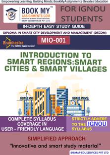 IGNOU MIO-001 Introduction to Smart Regions: Smart Cities and Smart Villages In Depth Guide For Ignou Student  - Best IGNOU exam preparation book