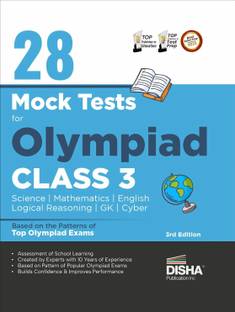 28 Mock Test Series for Olympiads Class 3 Science, Mathematics, English, Logical Reasoning, Gk & Cyber