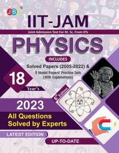 IIT JAM Physics Book For 2023, 18 Previous IIT JAM Physics Solved Papers And 5 Amazing Practice Papers, One Of The Best MSc Physics Entrance Book Among All MSc Entrance Books And IIT Jam Physics Books  - IIT JAM Physics Book For 2023, 18 Previous IIT JAM Physics Solved Papers And 5 Amazing Practice Papers, One Of The Best MSc Physics Entrance Book Among All MSc Entrance Books And IIT Jam Physics Books (Paperback, JBC PRESS: EDITORIAL BOARD) with 1 Disc