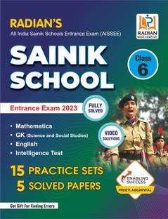 Sainik School Practice Sets Class 6 with Solved Papers for Entrance Exam 2023 (English Medium)