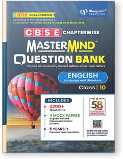 Mastermind CBSE Question Bank Class 10 English Language and Literature Exam 2026 With 4 Mock Papers